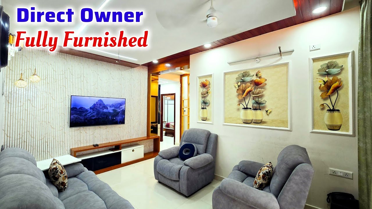 Direct Owner || Fully Furnished 2 Bhk Flat For Sale || Semi-Gated Community || Seperate Pooja Room