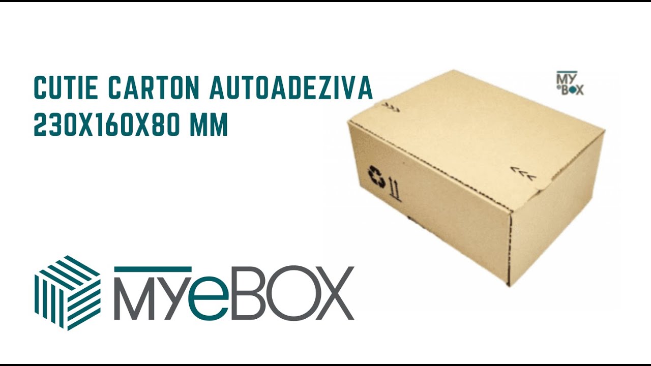 Cutie Carton Autoadeziva 230x160x80 mm