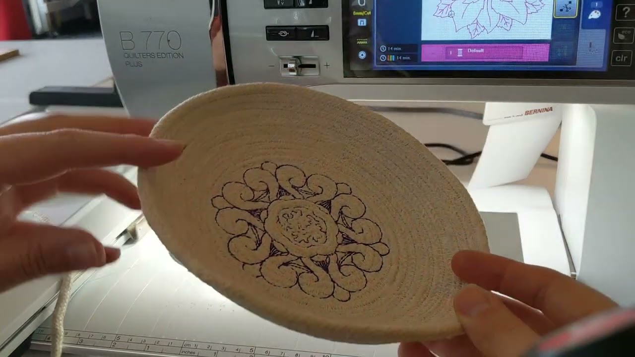 Embroidered Rope Bowls