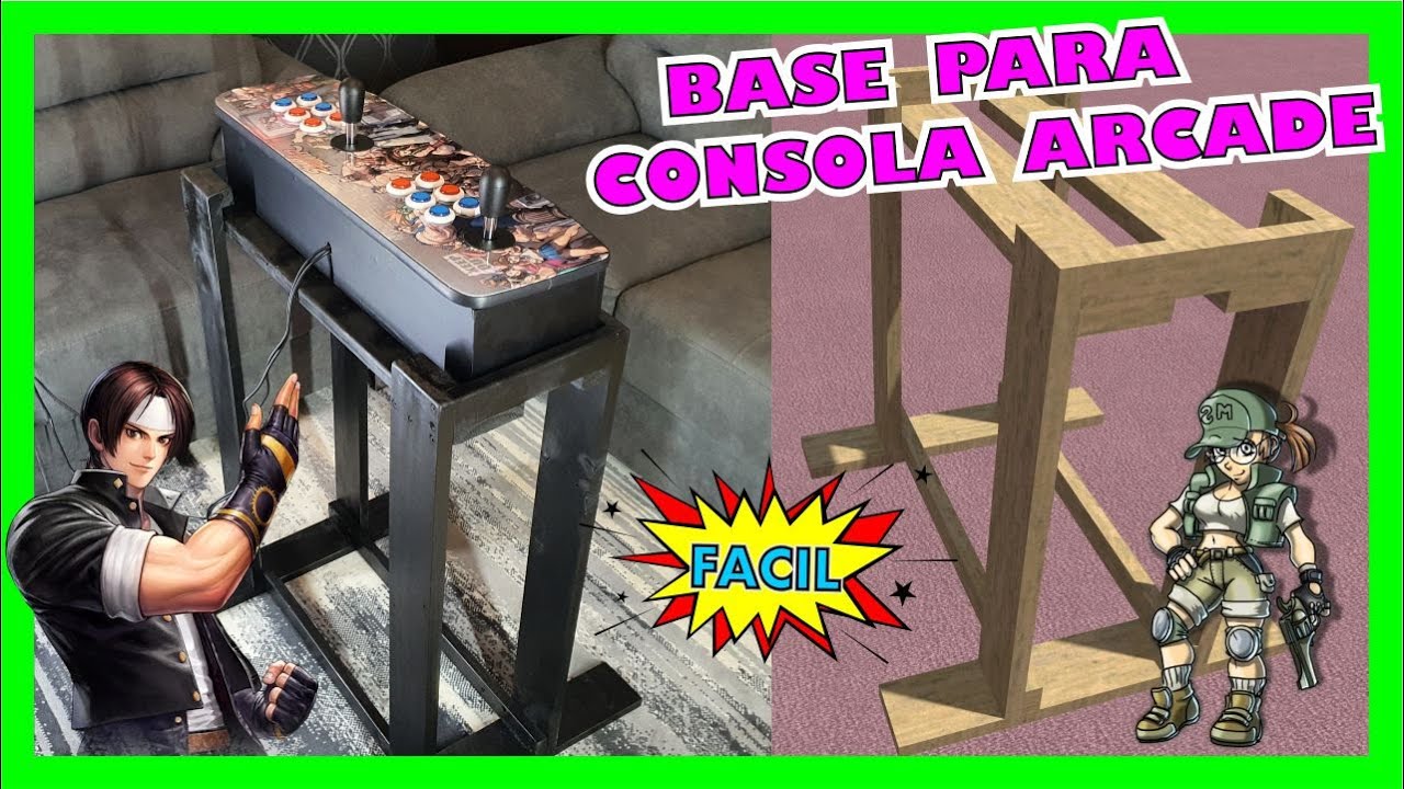 Base  para CONSOLA ARCADE  ¡¡ Muy Facil !!🕹🕹