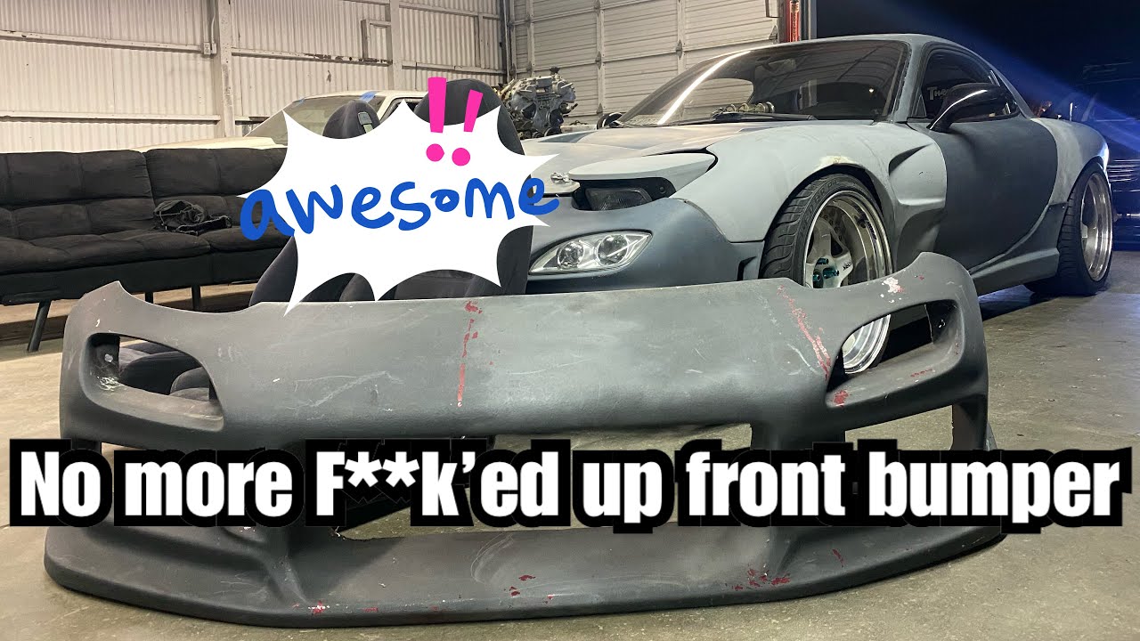FD RX7: I Got a Super OG C west front bumper & New seats for this thing!!!
