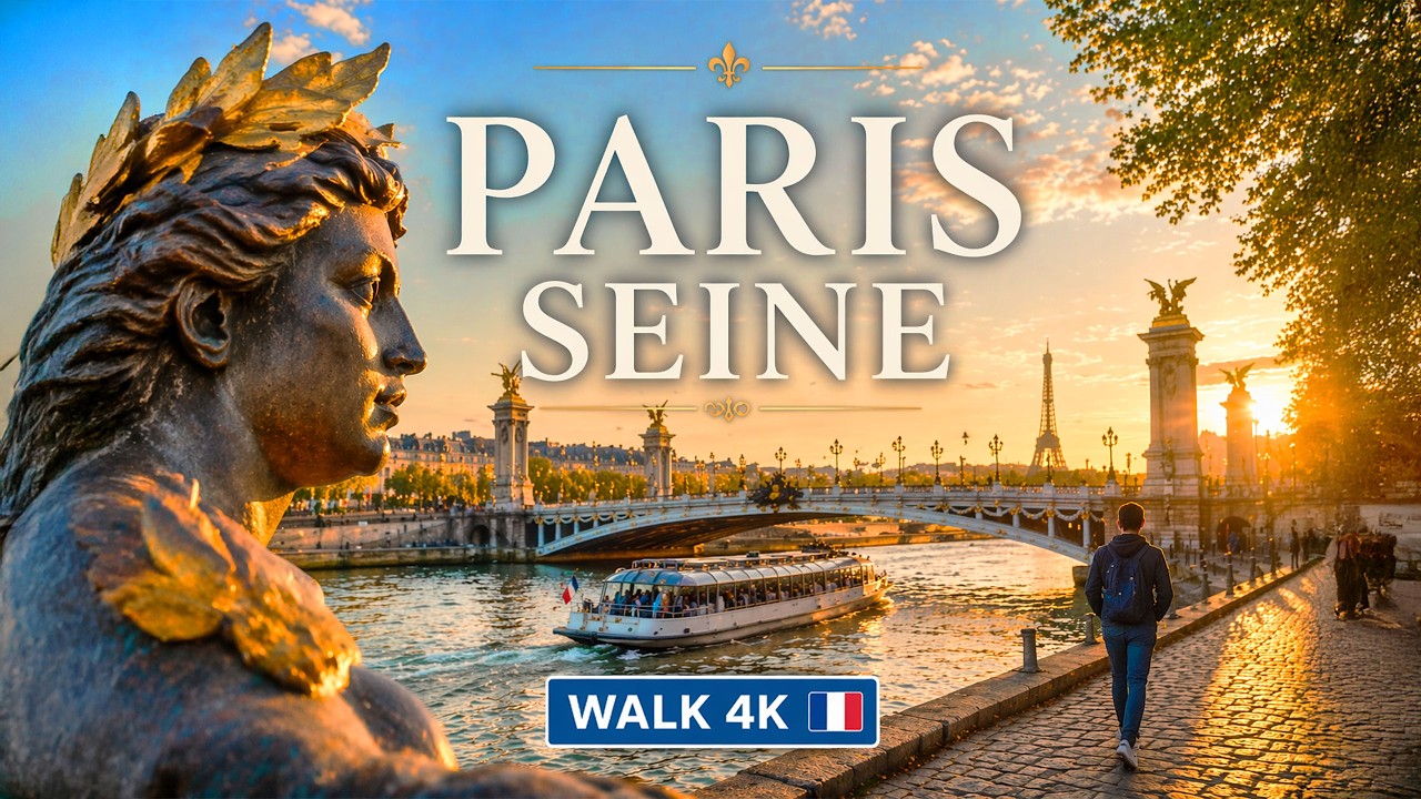 Paris Walk 🇫🇷 This Is Why People Love Paris&hellip; Seine River Banks | 4K