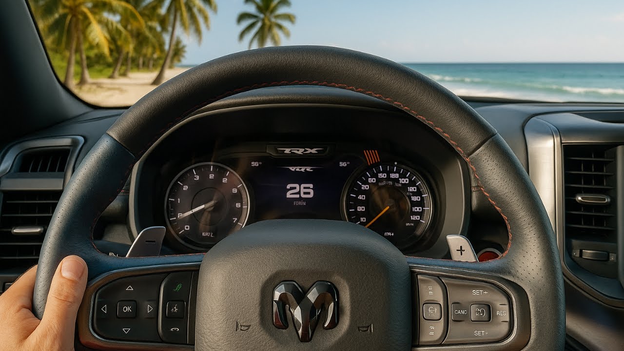 POV Driving The RAM TRX ON THE BEACH! (ASMR Engine Sounds) 🤯