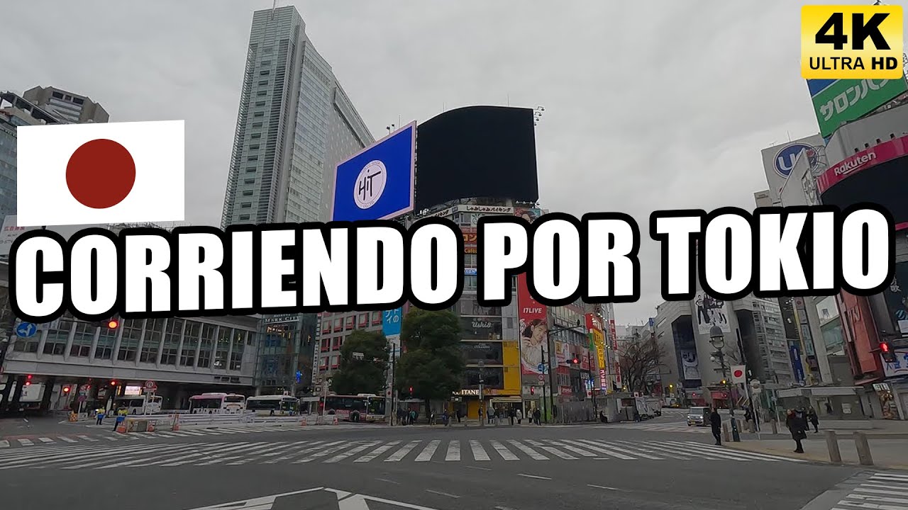 CORRIENDO POR TOKIO JAPÓN | PARQUE YOYOGI, SHIBUYA Y TEMPLO SENGAKUJI - VÍDEO PARA CORRER EN CINTA