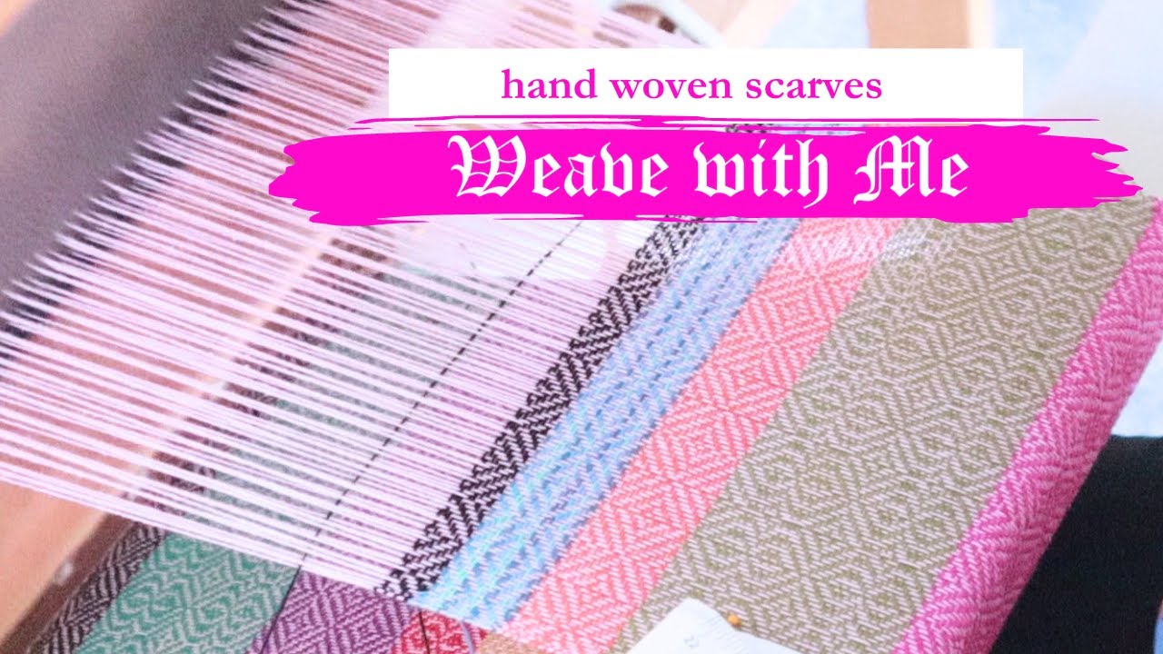 🕸️ WEAVE WITH ME! 🕸️ - Handweaving Edition - handweaving scarves on my Ashford Jack Loom