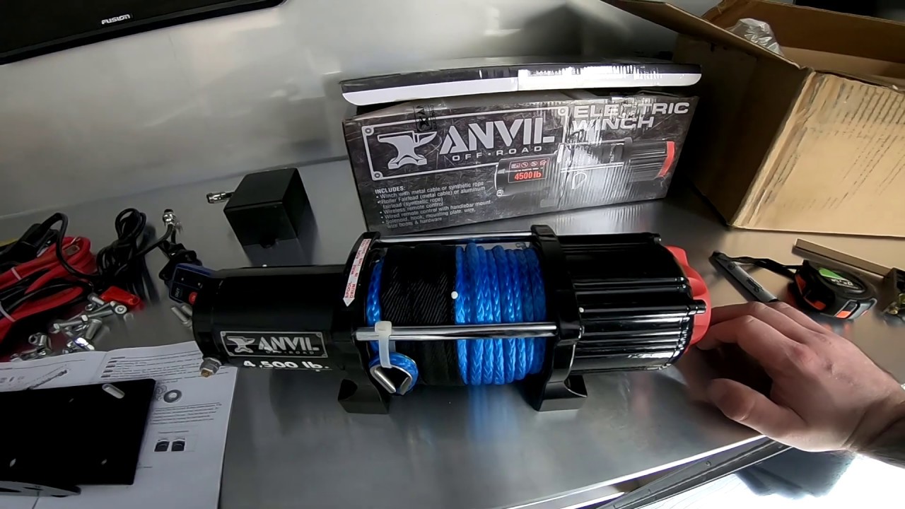 anvil winch install in a 28 foot intech enclosed trailer