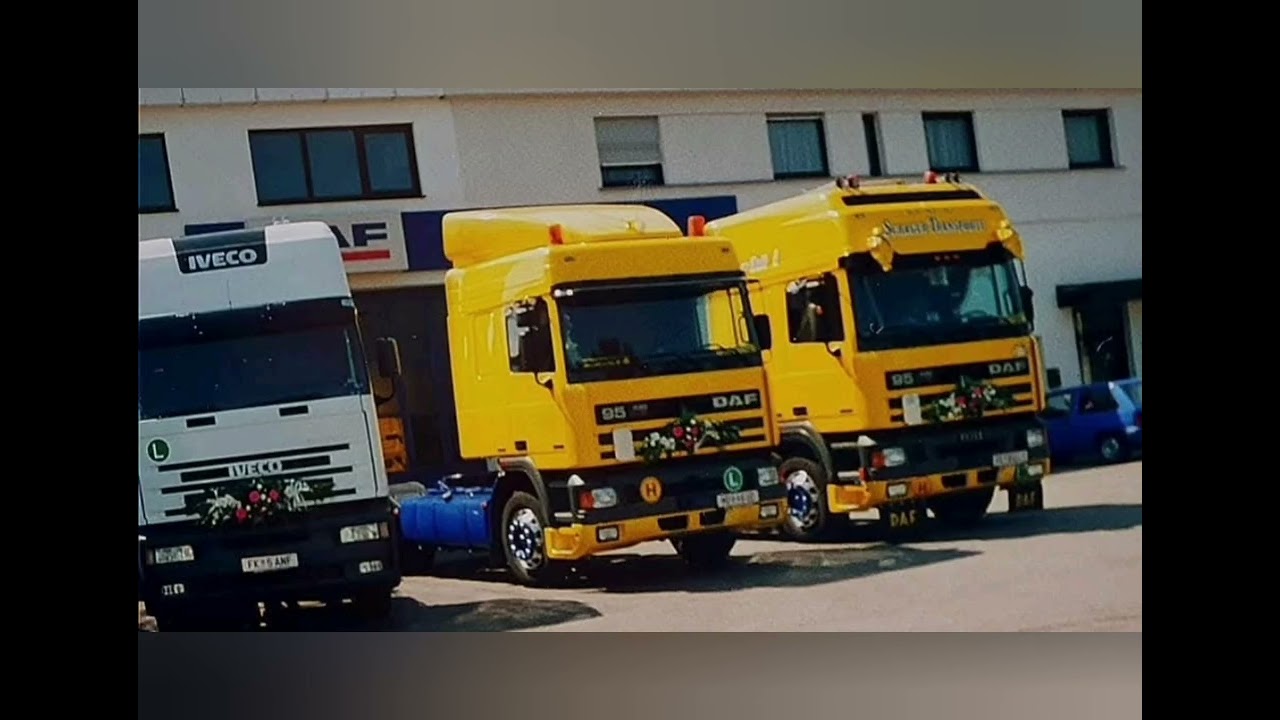 Historische Lkws DAF Space Cup... Lkws der 80&90er