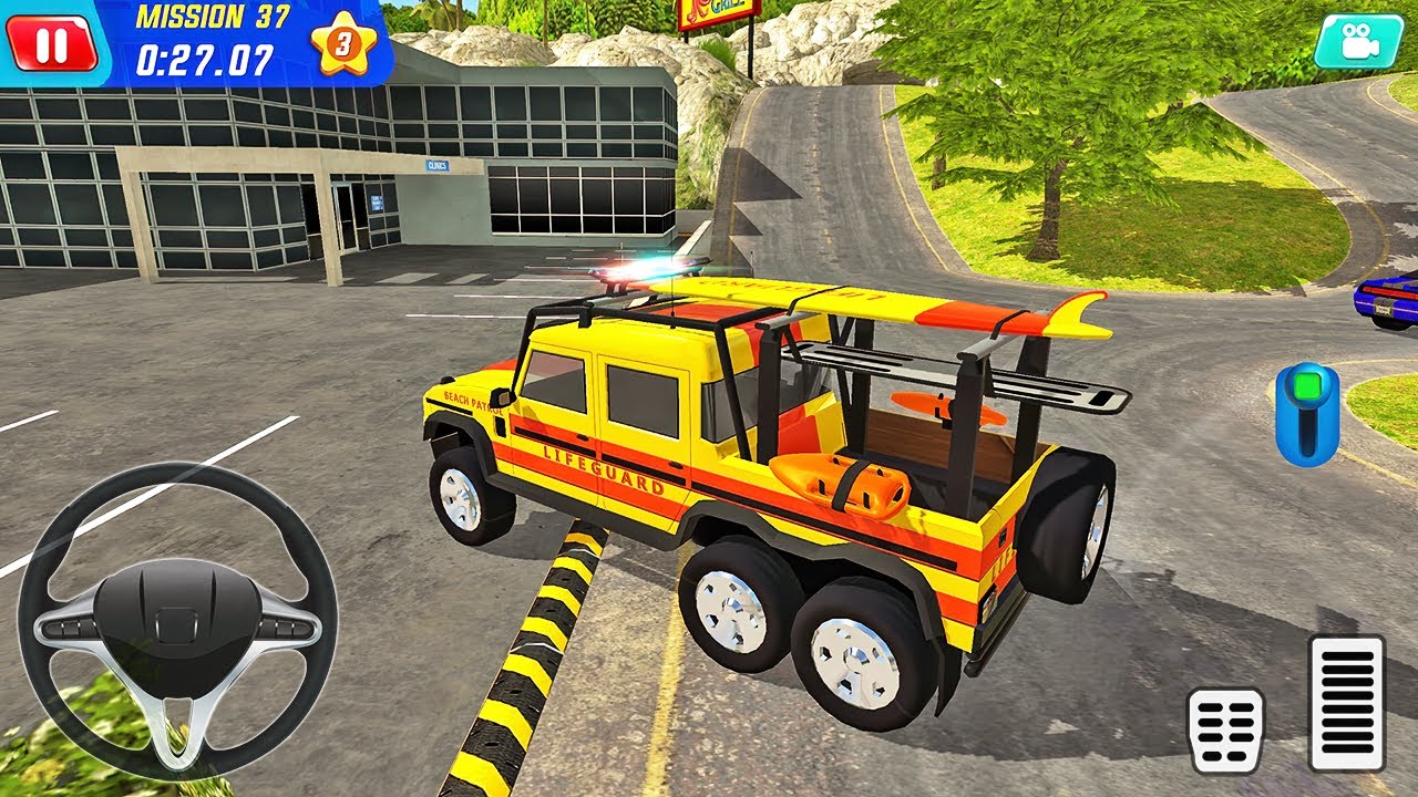 Beach Patrol Truck Driving - Coast Guard Beach Rescue Team - Android Gameplay