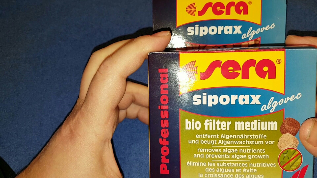 Blaualgen, Schmieralgen, Cyanobakterien bekämpfen. Phosphat senken mit Sera Siporax algovec