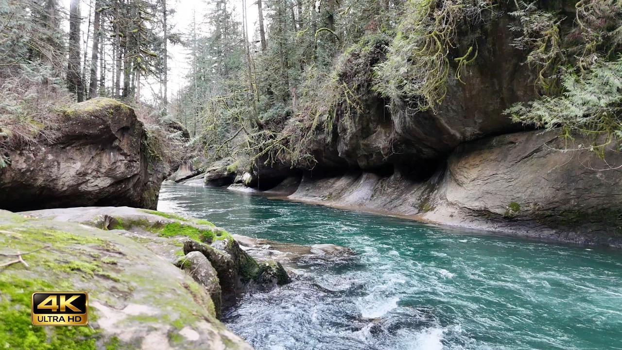 432Hz Healing Frequency | Mountain River & Triple Waterfall | Instant Calm & Anxiety Relief