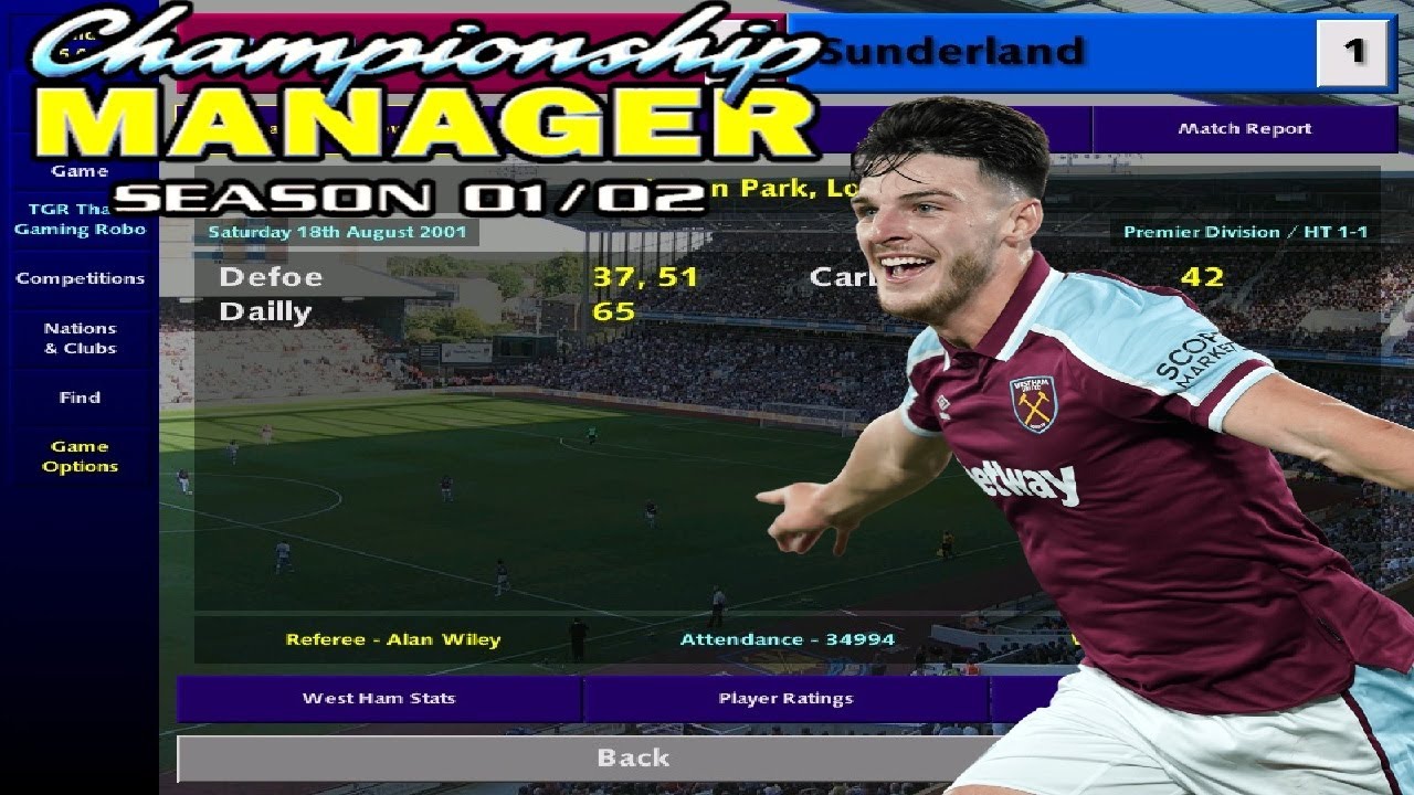 Championship Manager 01/02 | West Ham United Season Long Gameplay