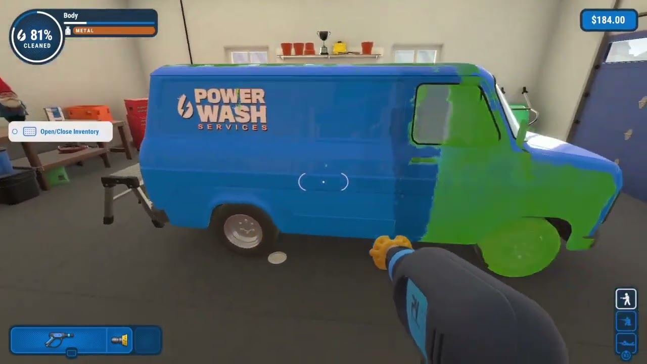 Power Wash Simulator: episode #1: completing the van and back yard 