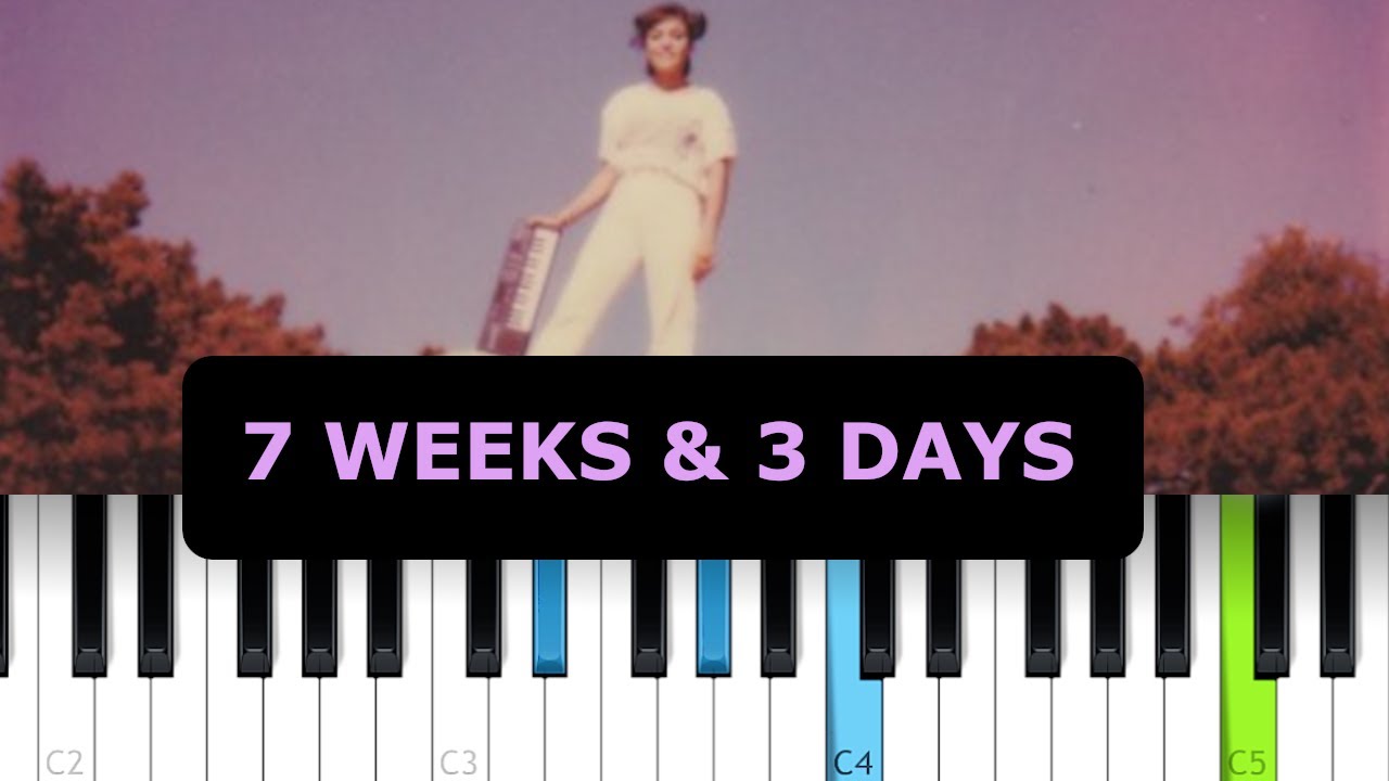 Yungatita - 7 Weeks & 3 Days (Piano Tutorial)