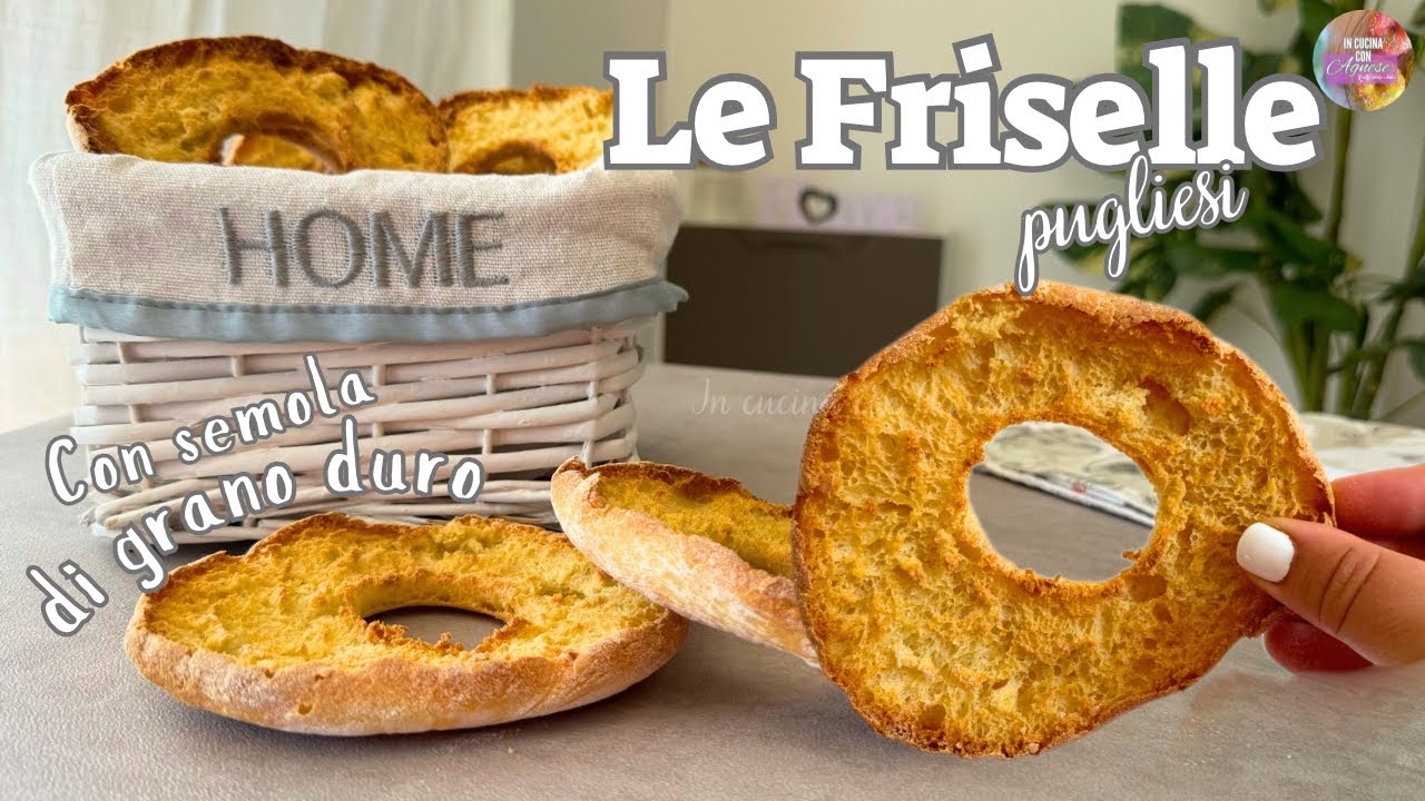 FRISELLE (freselle o frise) ricetta FACILE  - come fare in casa le FRISELLE la cena ESTIVA PUGLIESE