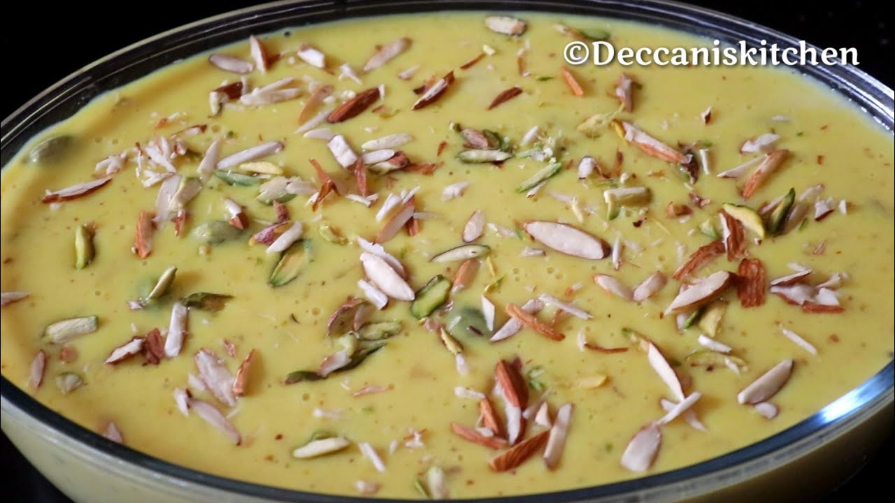 Dry Fruits Kheer (Hyderabadi Shadiyon Wali Dry Fruits Kheer Recipe) Custard Kheer Recipe