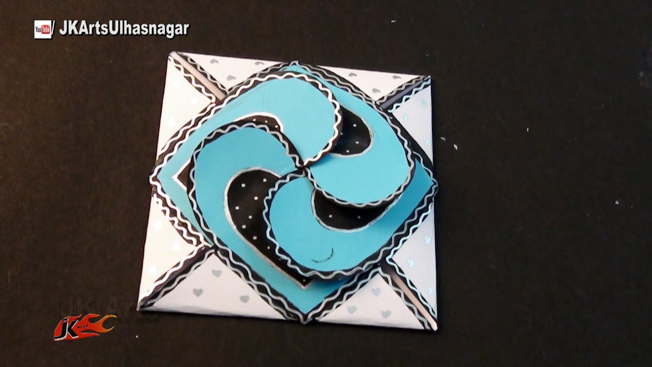 DIY Love Card Sealed With Hearts | Card for Scrapbook | How To Make  | JK Arts  1021