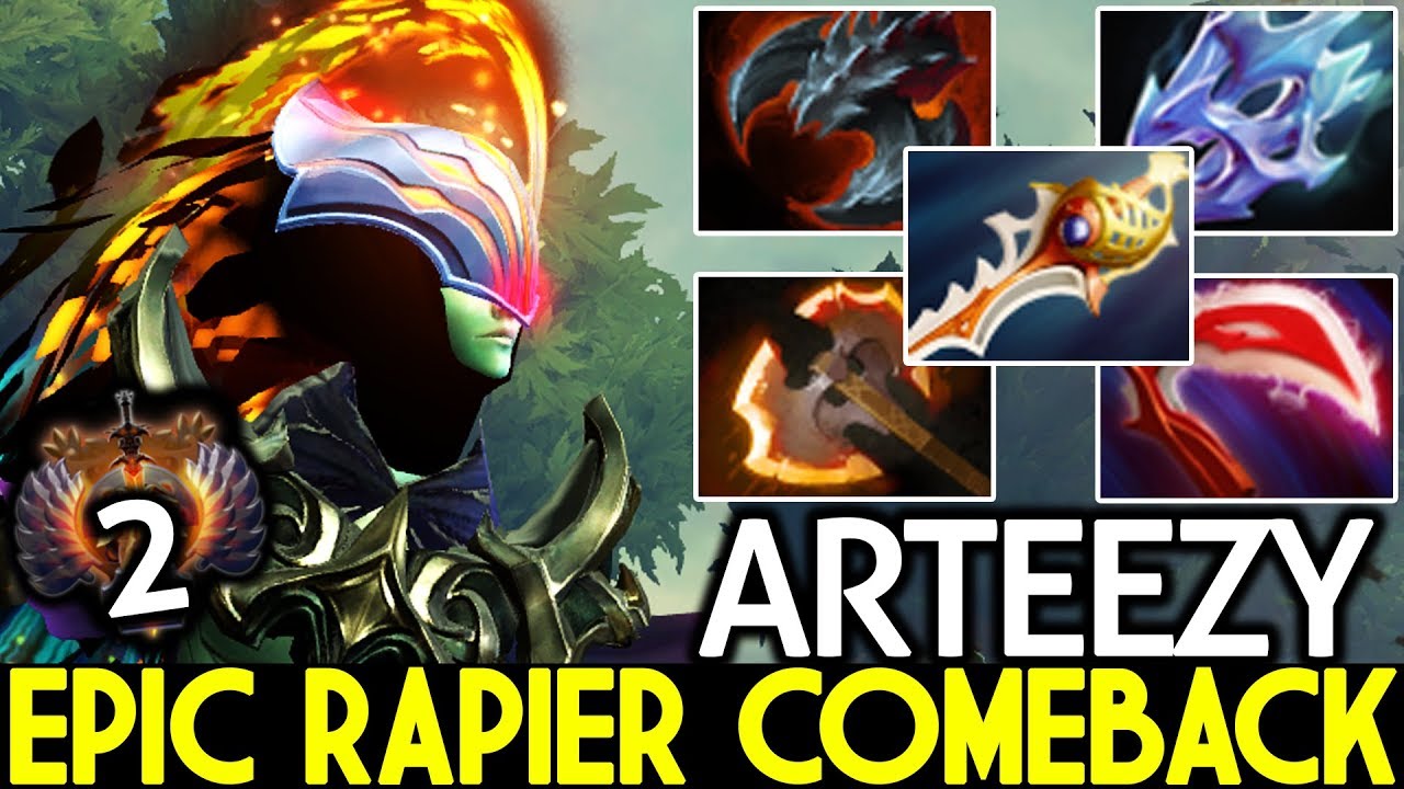 ARTEEZY [Phantom Assassin] Epic Rapier Comeback Insane Game 7.22 Dota 2
