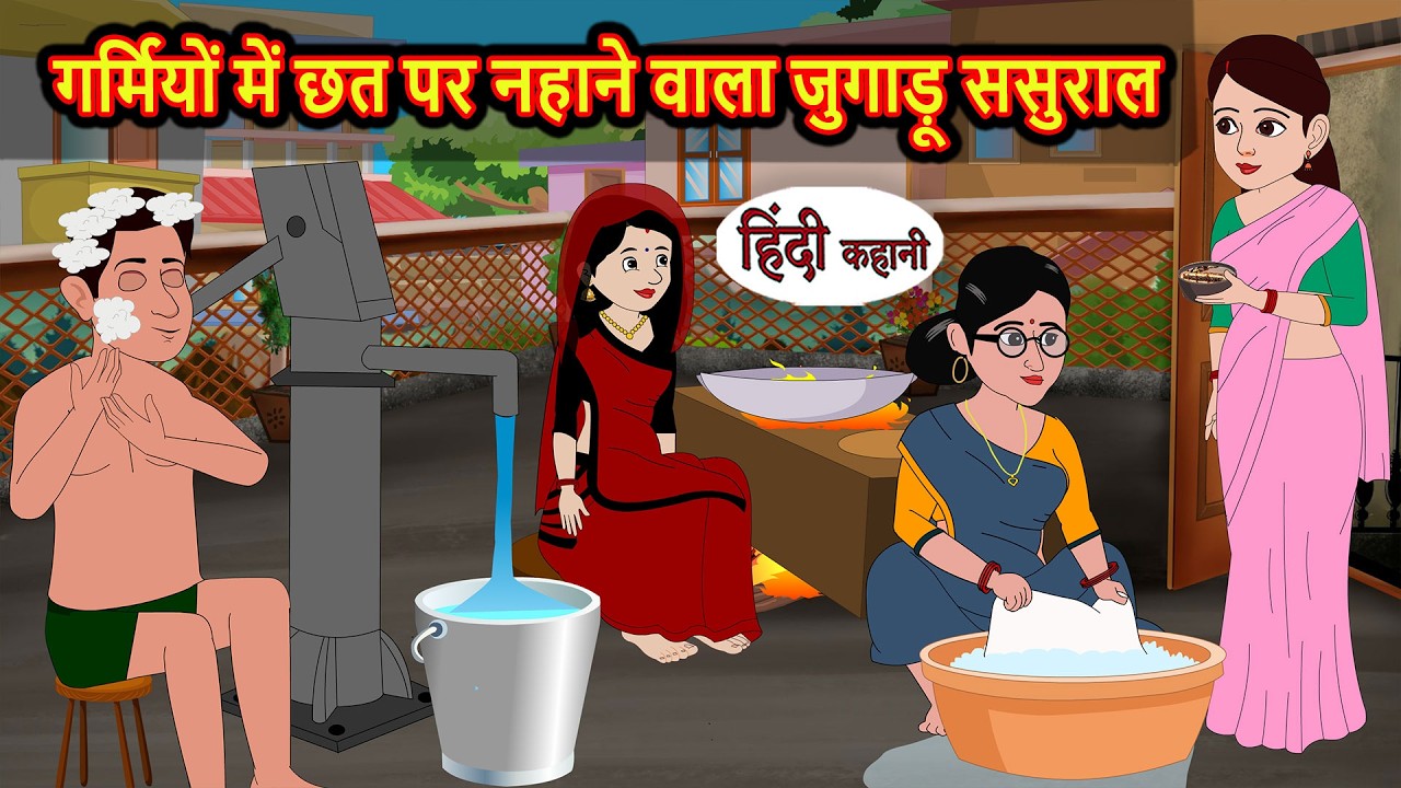गर्मियों में छत पर नहाने वाला जुगाड़ू ससुराल Stories in Hindi | Bedtime Stories | Fairy Tales
