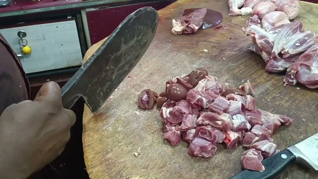 Khaja Bhai Mutton Cutting | Taj Mutton Shop Hyd