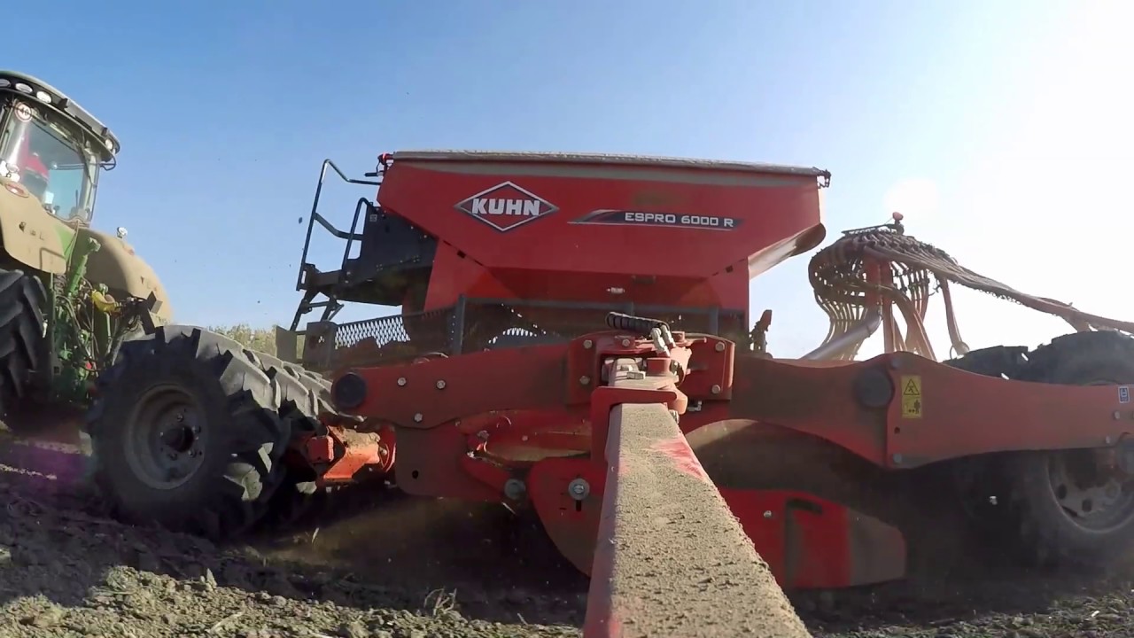 John Deere 8345R + Kuhn Espro 6000R [GoPro View]