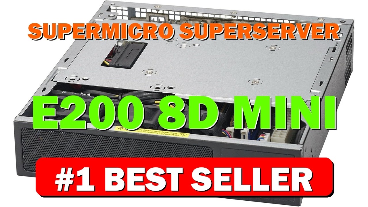 SuperMicro SuperServer E200 8D Mini 1U Xeon D 1528 1.9 GHz 0 - B01K1JVM0Q