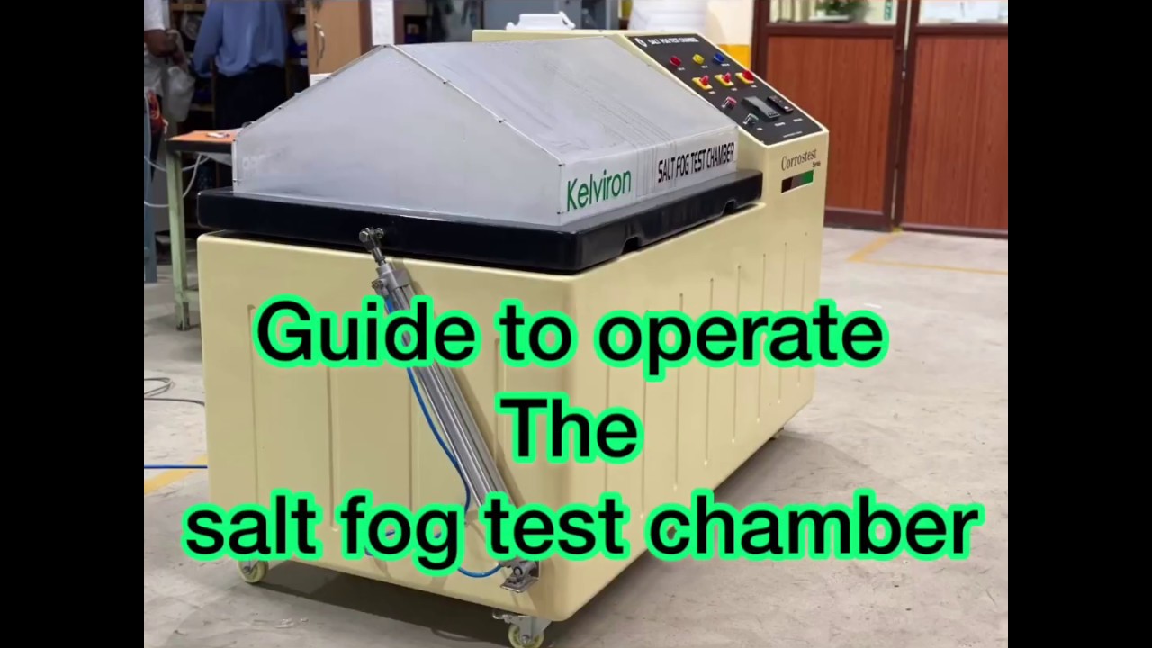 salt fog test chamber operating guide
