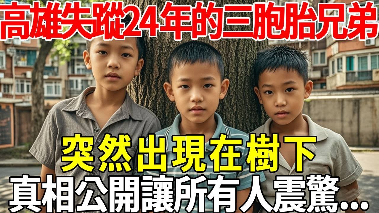 高雄失蹤24年的三胞胎兄弟，突然出現在樹下，真相公開讓所有人震驚...#蝴蝶飛飛 #民間故事 #奇聞趣事 #古代小說#懸疑#老年情感