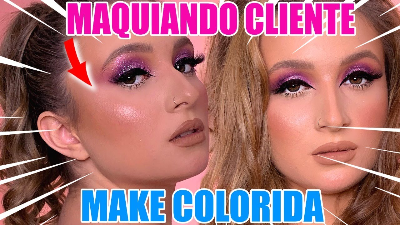 MÁQUIANDO CLIENTE COR E GLITTER
