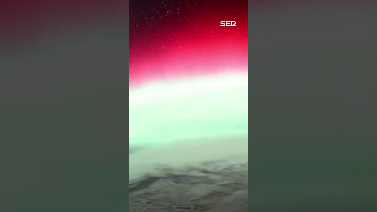 La AURORA BOREAL capturada por el astronauta KIMIYA YUI