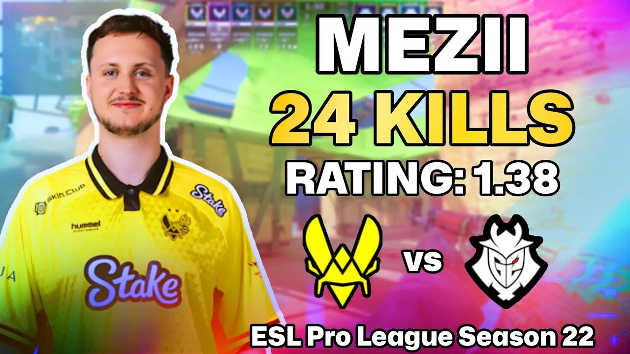 💥 MEZII POV: MIRAGE DESTRUCTION vs G2! | ESL Pro League Season 22