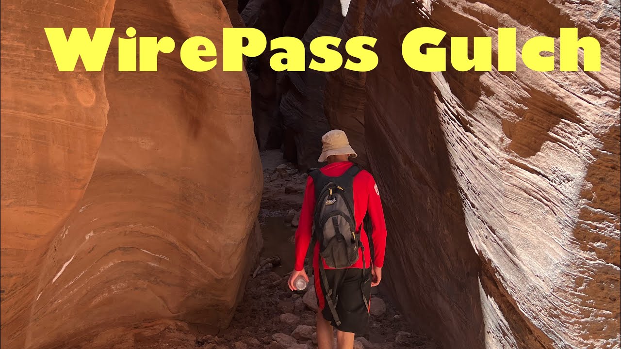 Wire-Pass (WirePass) Slot Canyon- Short Slot Canyon close to The Wave with Indian Petroglyphs.