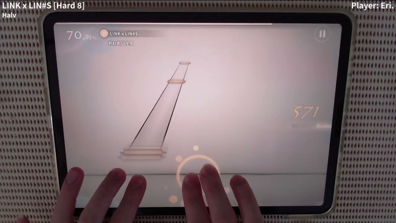 【DEEMO II &times; Rizline】LINK x LIN#S [Hard] 理論値 手元動画【Eri.】