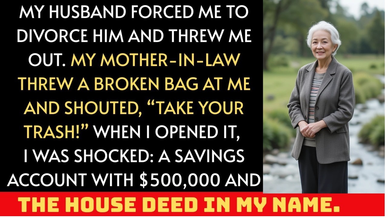 My mother-in-law threw a trash bag at me—inside, I found $500,000 and a secret note.