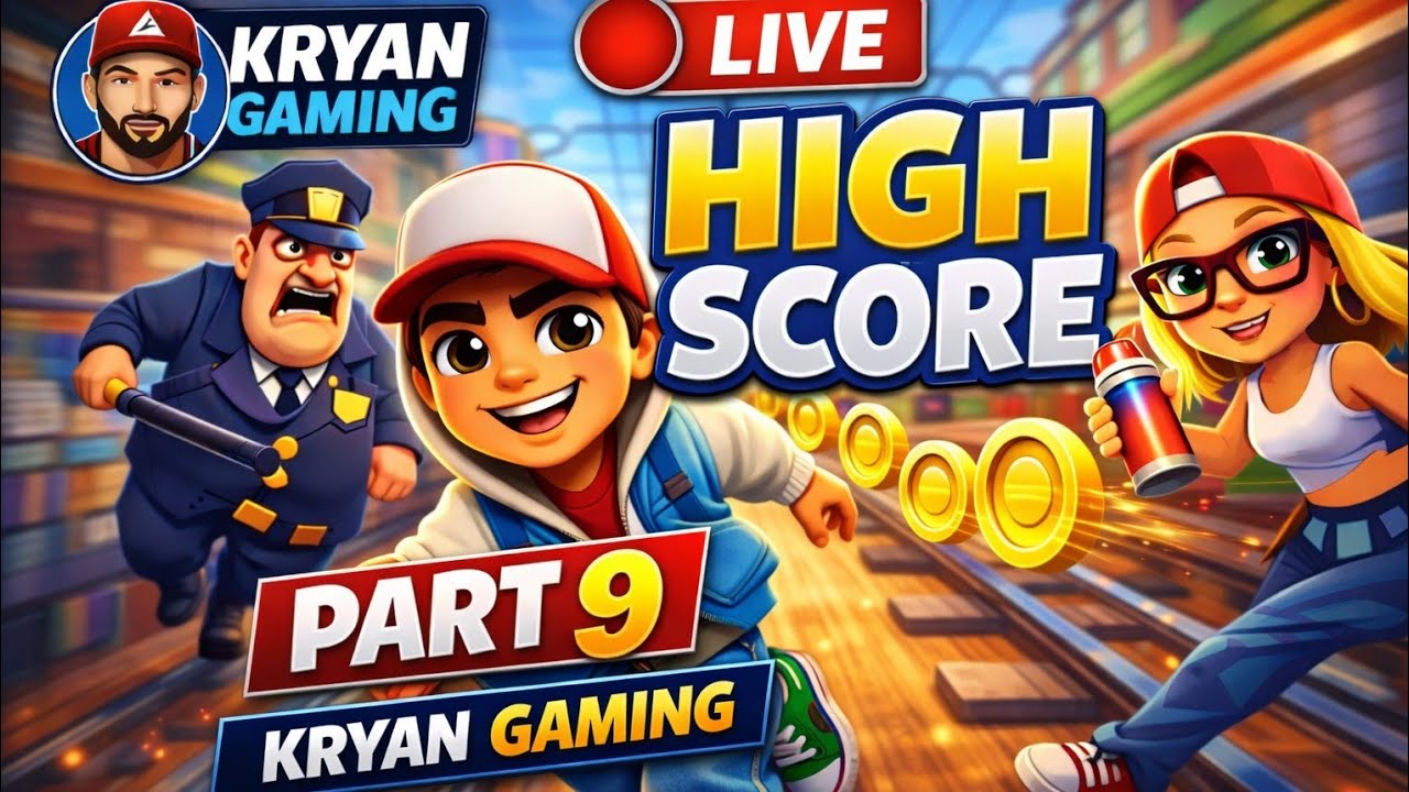 Subway Surfers Live 🔥 High Score Run | Kryan Gaming | Part 9
