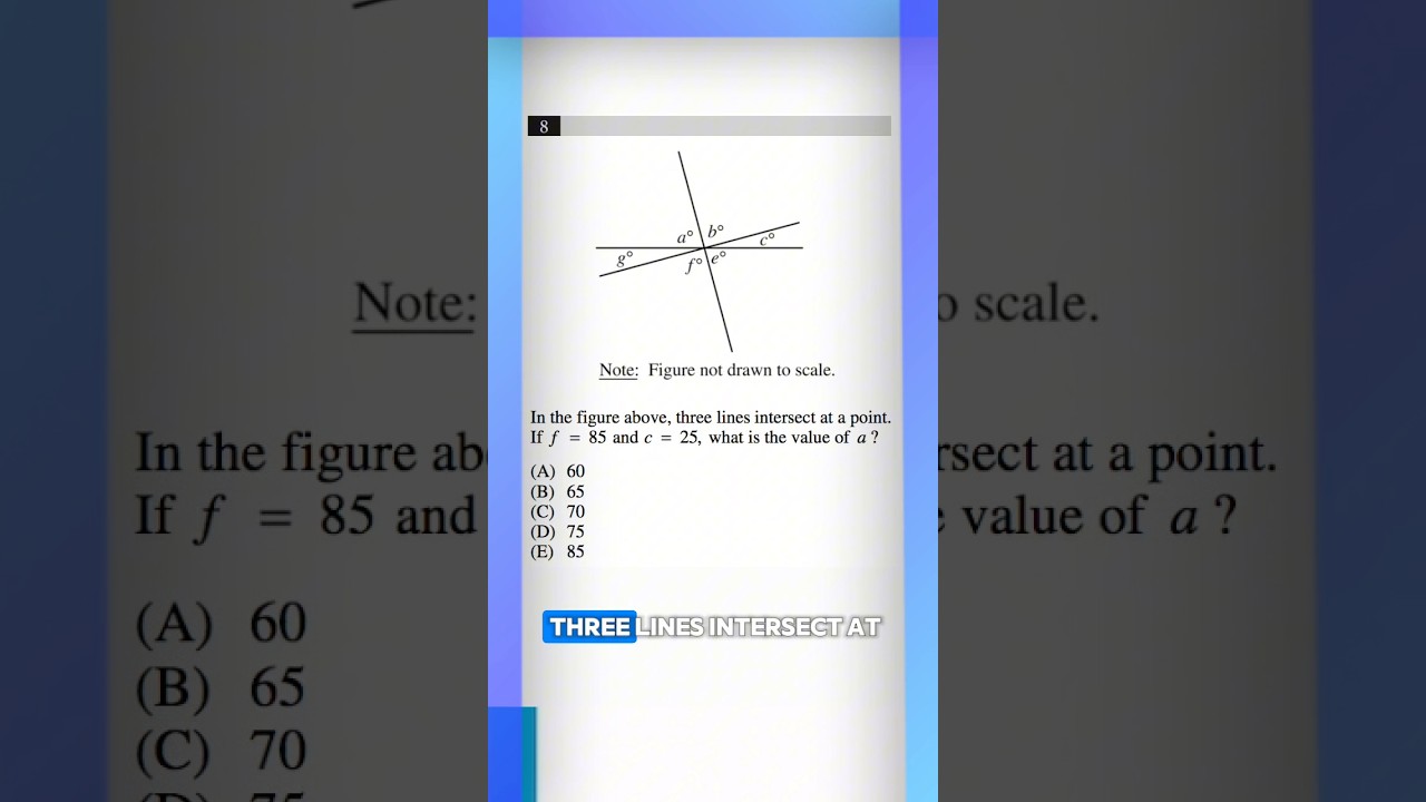 Can you solve this geometric SAT question? #math #sat
