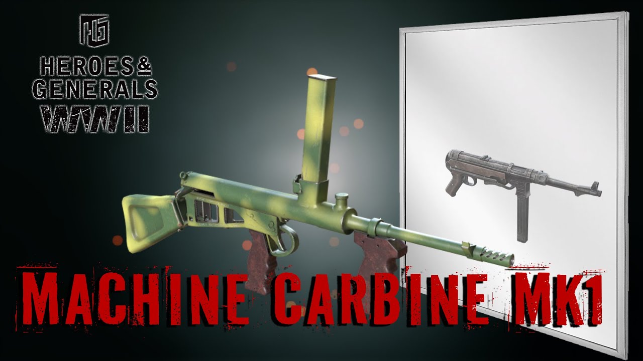 Heroes & Generals. Machine Carbine Mk1 - рескин MP40