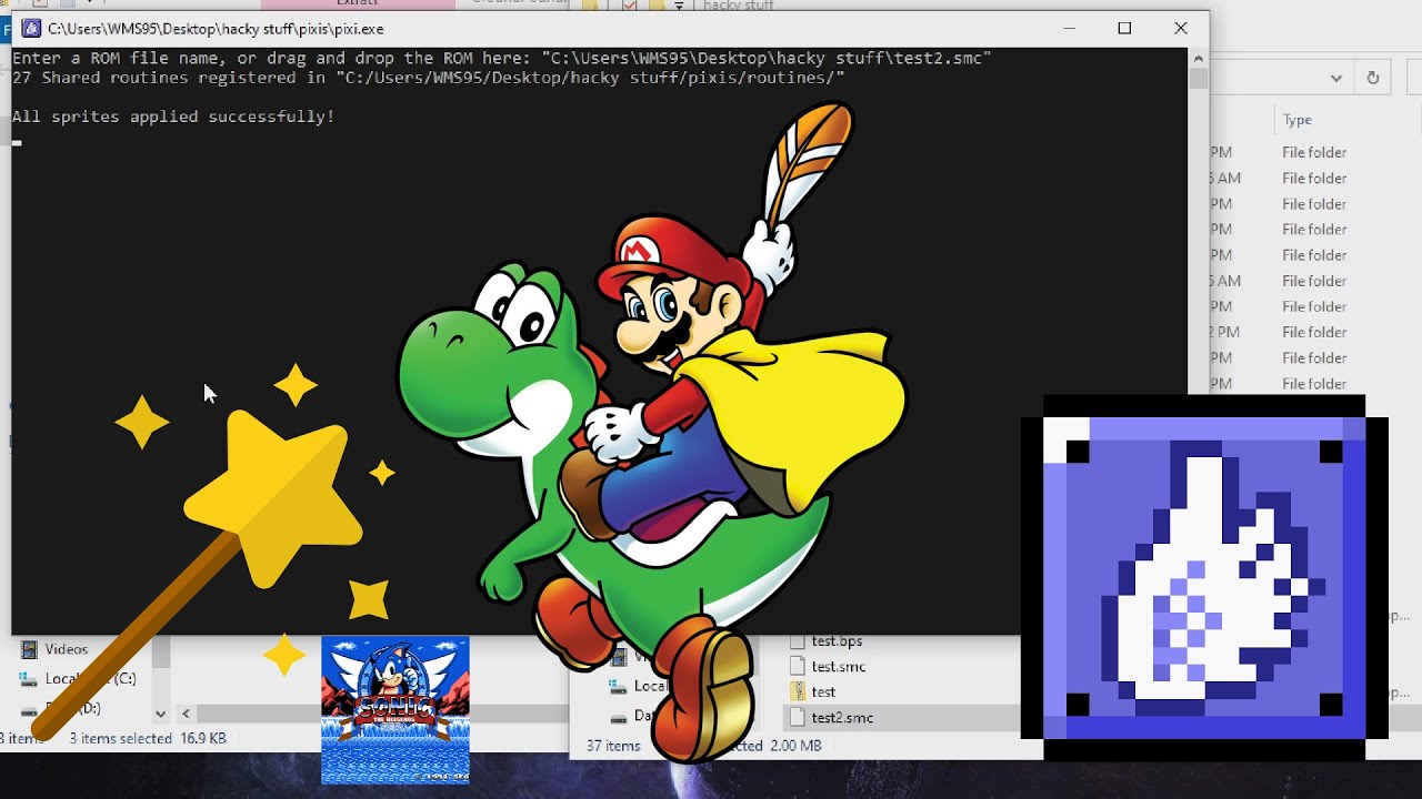 Wish Video 4 - How To Insert & Make Custom Sprites In Super Mario World **ADD NEW LEVEL FEATURES**