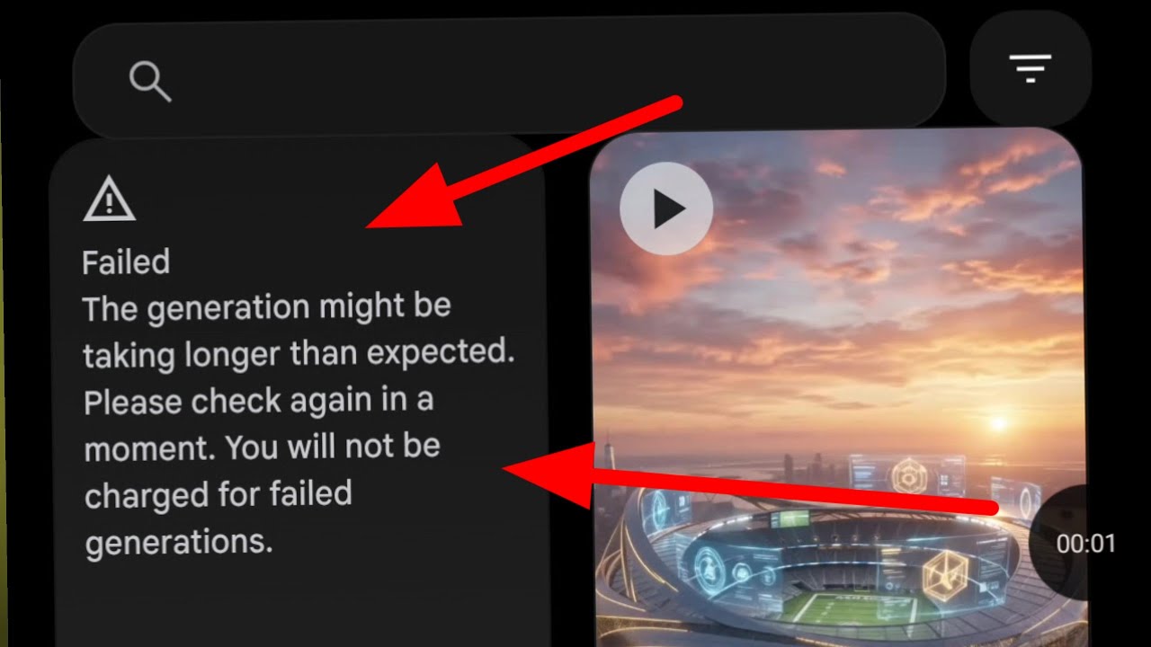 Google Vids generation error fix | Failed: The generation might be taking longer than expected