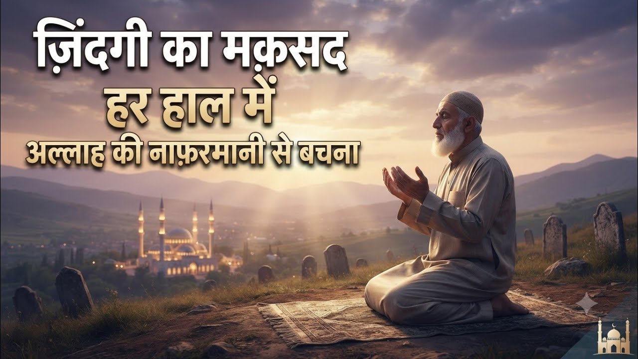ज़िंदगी का मक़सद हर हाल में अल्लाह की नाफ़रमानी से बचना