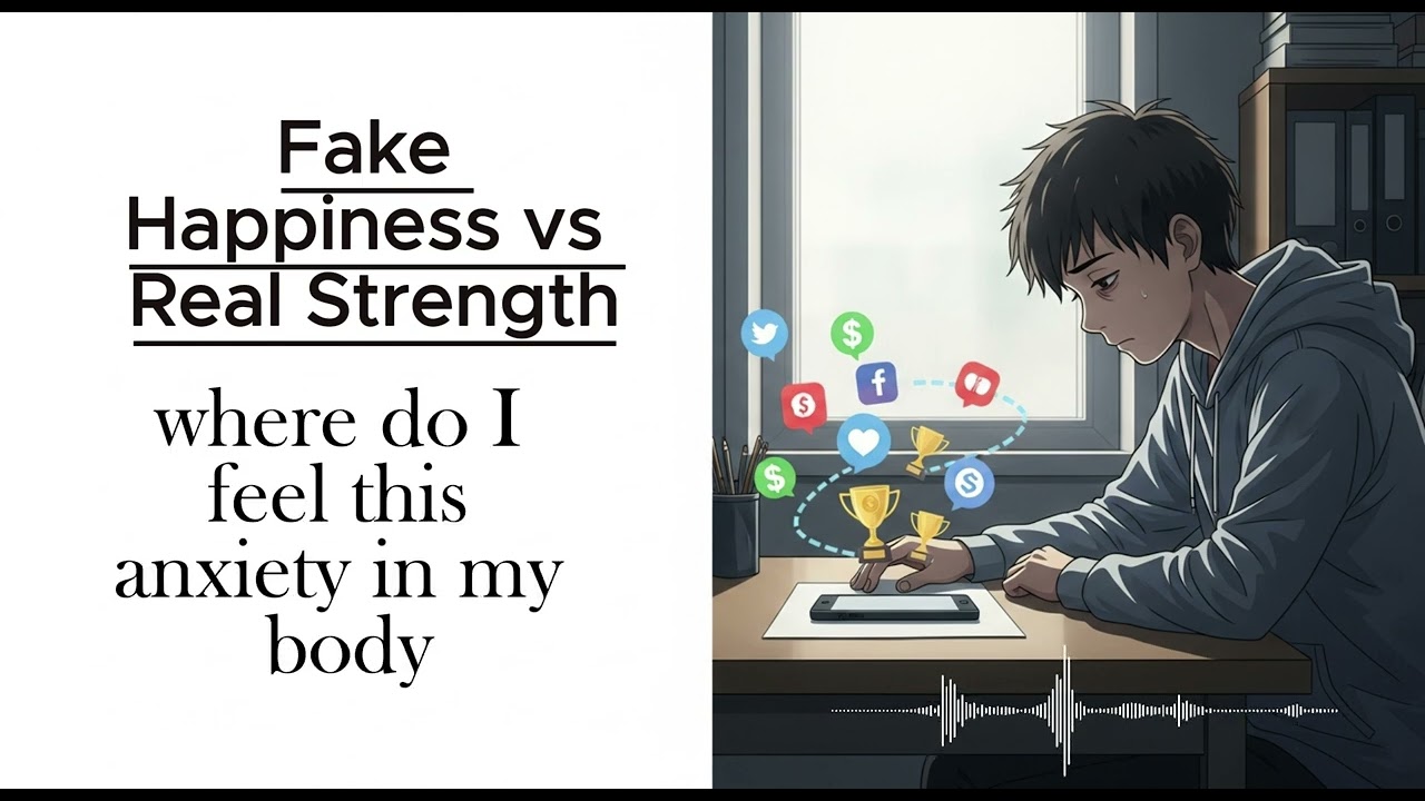 Fake Happiness vs Real Strength | A1–A2 English Discussion for Beginners | #podcastenglishlearning |