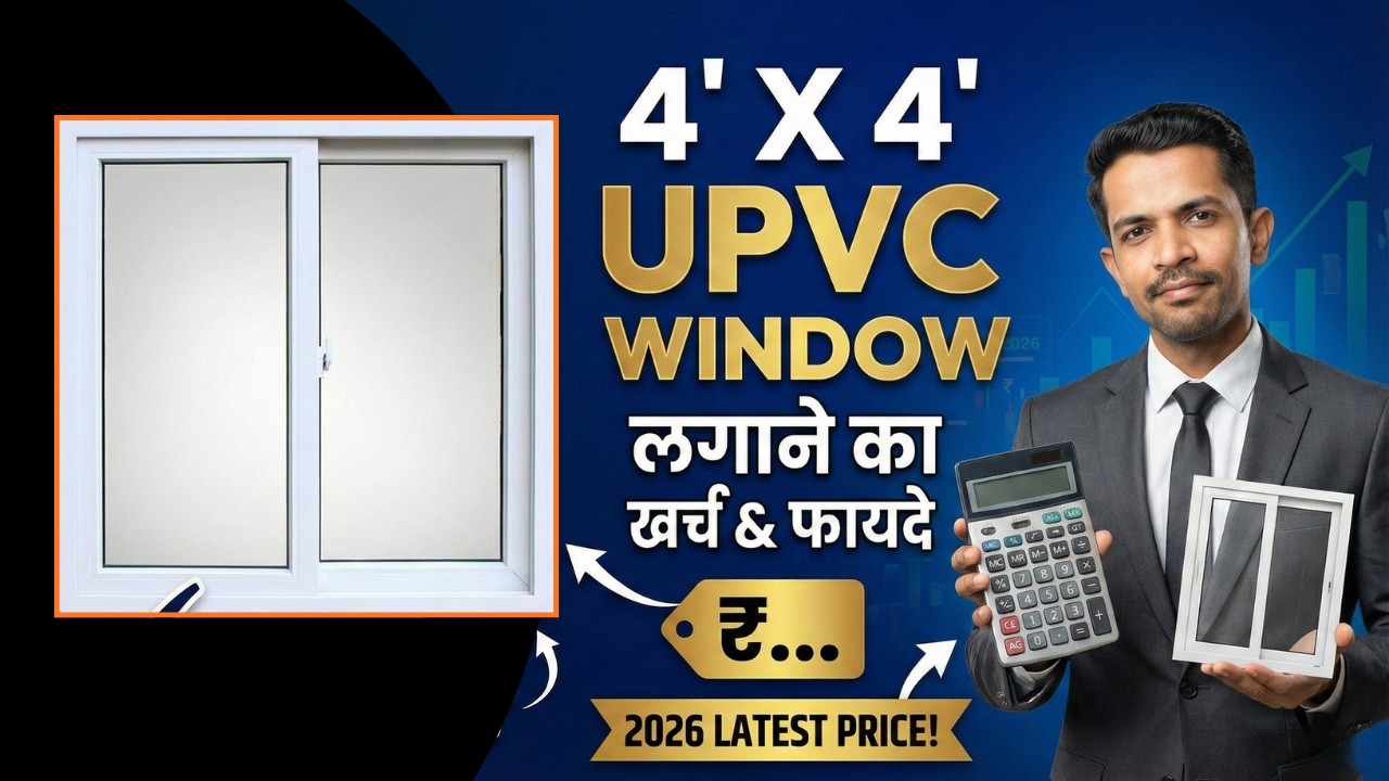 UPVC Window price 2026 | 4 X 4 UPVC Window Cost | UPVC खिड़की लगाने से पहले ये जरूर जाने