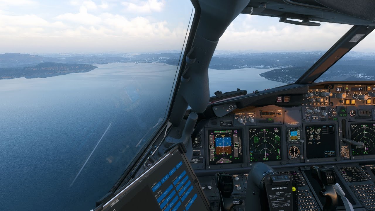 MSFS 2024 | Landing at Værnes with a beautiful sunset
