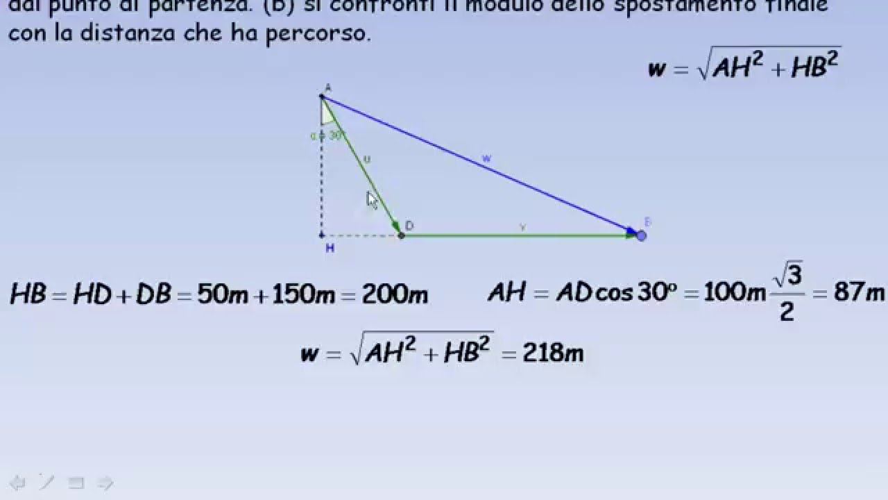 Esercizi sui vettori 1
