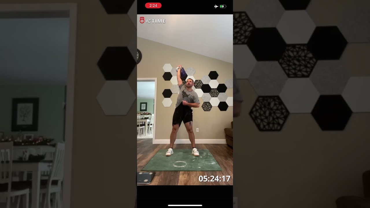 20kg 10 min Snatch for (Virtual) Jingle Bells 2025 Kettlebell Competition