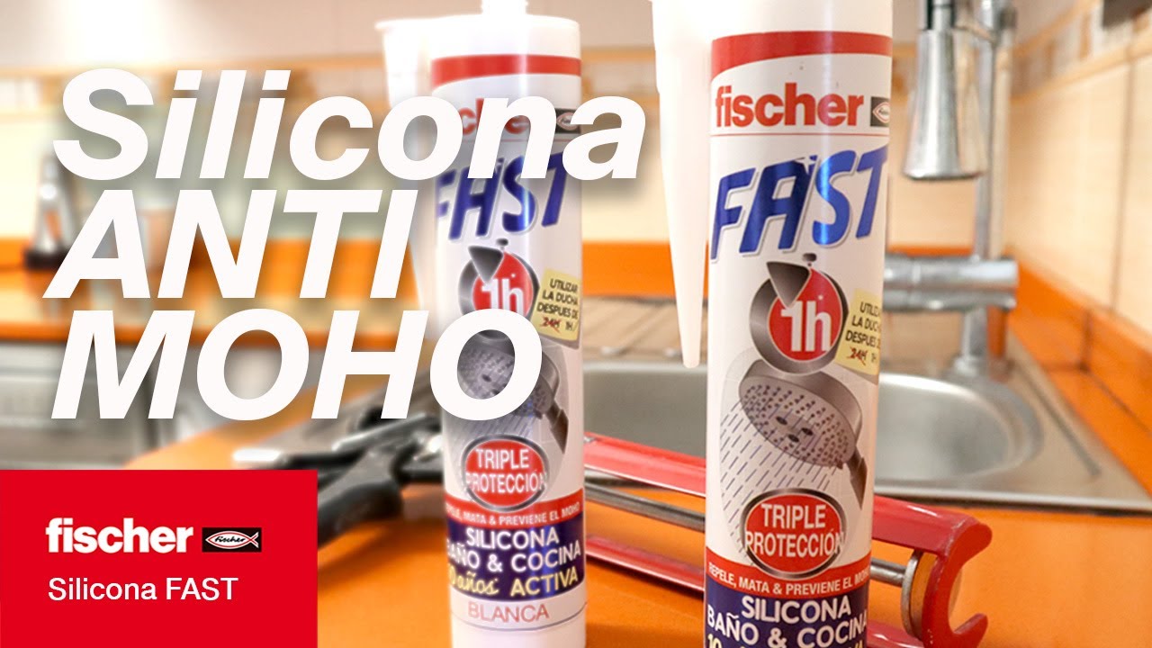 ¿Como sellar en baños y cocinas, con Silicona ANTI-MOHO de fischer, Rápido y Fácil