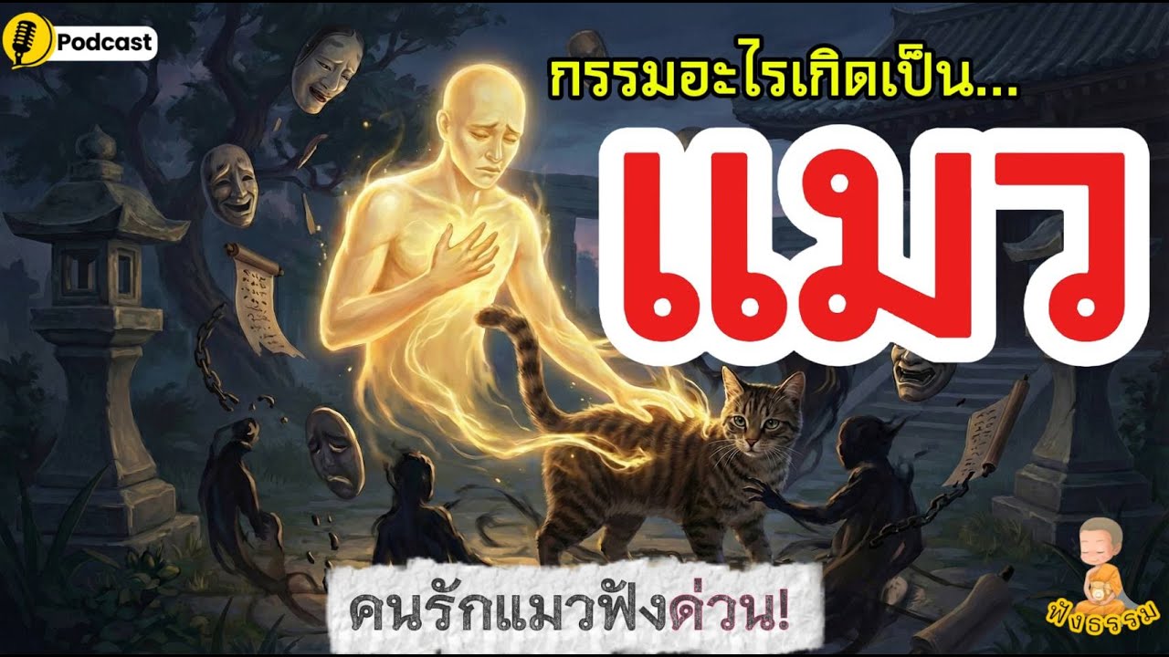 แมว!! ..ชาติก่อนทำอะไรมา  I @ฟังธรรม #ช่องฟังธรรม  #สติ #กฎแห่งกรรม
