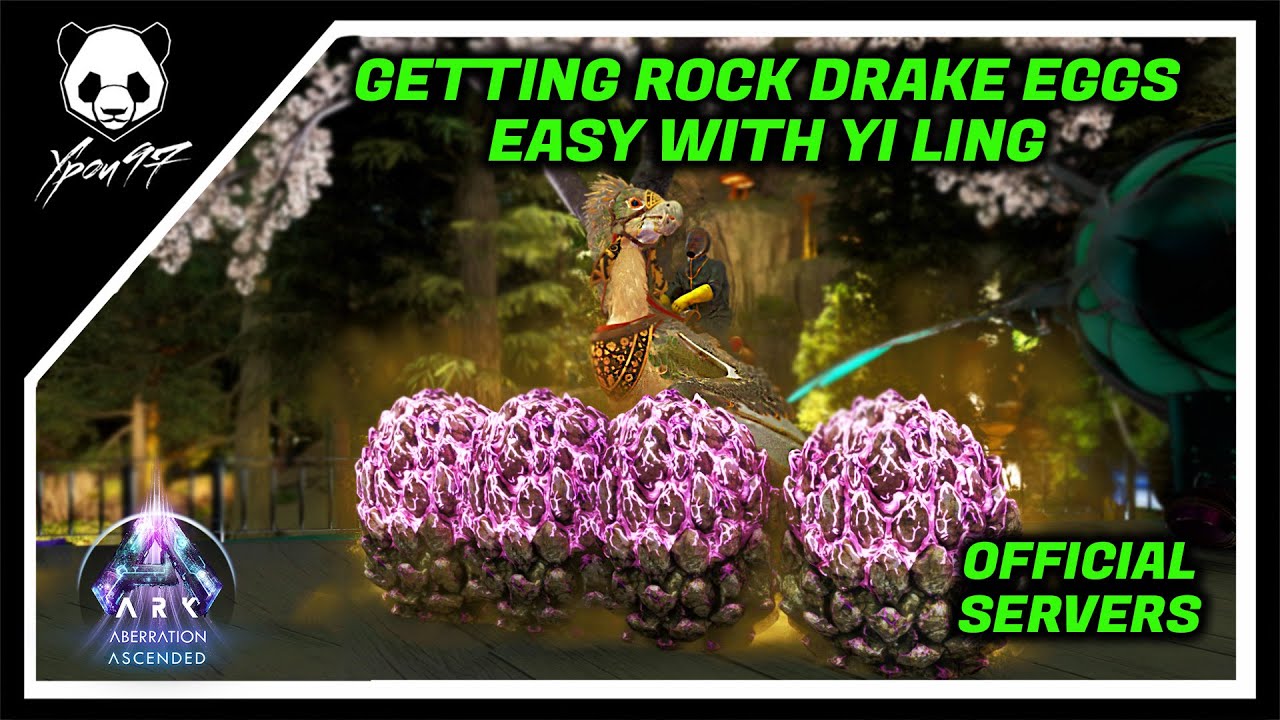 Getting Rock Drake Eggs With A Yi Ling - Super Easy Rock Drake Eggs | ARK: Survival Ascended