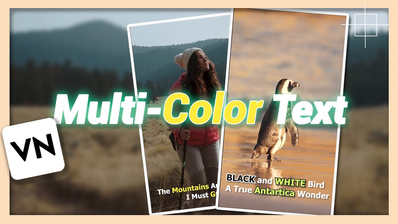 Multi-Color Subtitles, Captions, or Text | VN Video Editor Tutorial