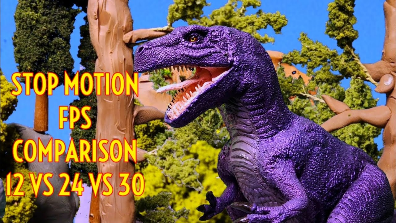 Dinosaur Stop Motion FPS Comparison starring Gwangi