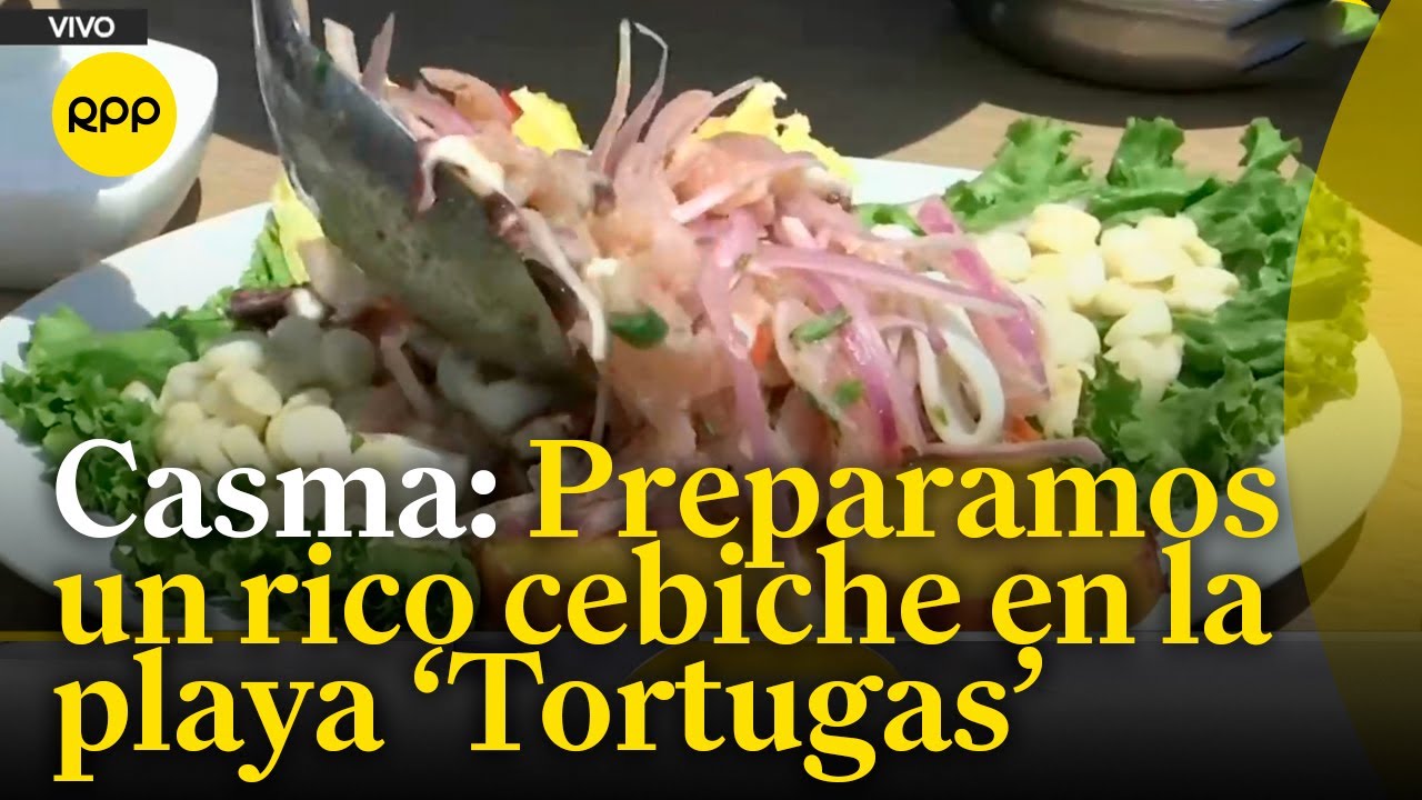 Preparamos un rico cebiche a las orillas de la playa 'Tortugas' en Casma